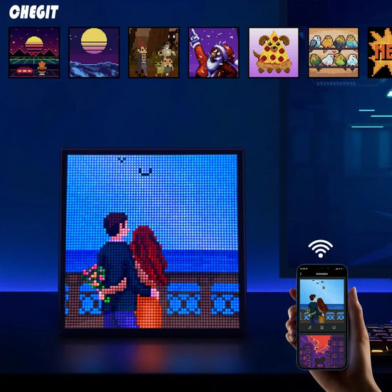 LED Pixel Display Nightlight Smart APP Control Programmable Screen